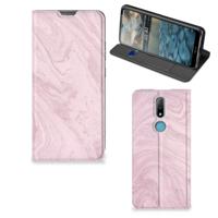 Nokia 2.4 | Standcase | Marble Pink - Origineel Cadeau Vriendin - thumbnail