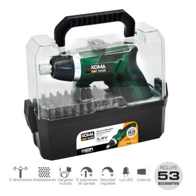 Elektrische schroevendraaier Koma Tools 3,6 V Omkeerbaar