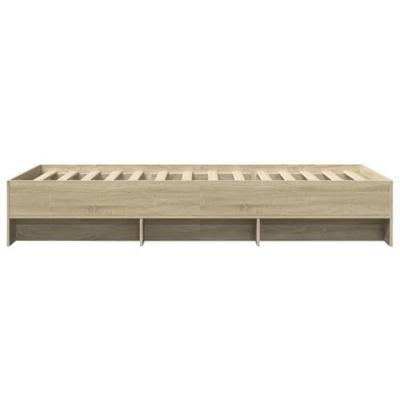 Bedframe zonder matras hout sonoma eikenkleurig 90x200 cm Bedframe zonder matras hout sonoma eikenkleurig 90x200 cm