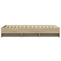 Bedframe zonder matras hout sonoma eikenkleurig 90x200 cm - thumbnail