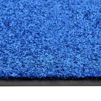 VidaXL Deurmat wasbaar 40x60 cm blauw - thumbnail