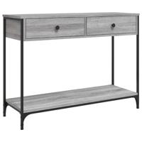 Wandtafel 100x34,5x75 cm bewerkt hout grijs sonoma eikenkleurig - thumbnail