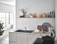 Keukenkraan - Supersteel - Eéngreeps keukenmengkraan - Uittrekbare vuistdouche - 90° lage draaibare uitloop - GROHE Start - 30531DC1 - thumbnail
