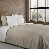 Dommelin Dommelin Dekbedovertrek Bari Percal 200TC Kaki-Nootmuskaat 240x200/220 cm - thumbnail