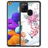 Samsung Galaxy A21s Back Cover Bird Flowers - thumbnail
