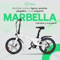Elektrische Fiets Youin BK1350C MARBELLA Crème 250 W 20" - thumbnail