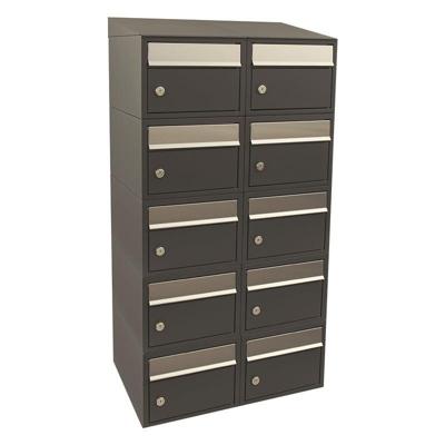 Stoer! Brickset 2-Breed, 5-Hoog Met Dak Antraciet - 40215065_2x5d