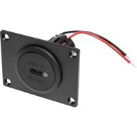 ProCar Power USB-C Einbausteckdose PD/QC mit LED + Montageplatte Power USB-C inbouwstopcontact PD/QC met LED + montageplaat Stroombelasting (max.): 3 A 12 of - thumbnail