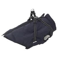 VidaXL Hondenjas met harnas waterdicht reflecterend marineblauw l68 - thumbnail