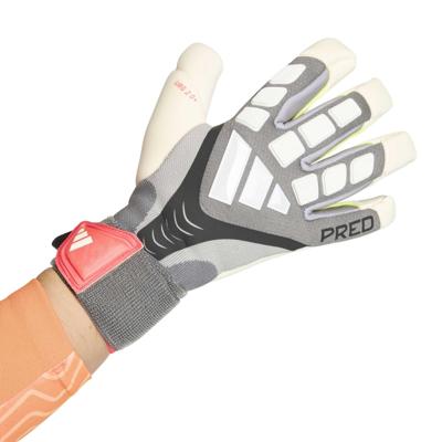 adidas Predator Pro HYS Keepershandschoenen Grijs Zwart Rood adidas Predator Pro HYS Keepershandschoenen Grijs Zwart Rood