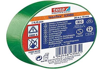 tesa 53988-00106-00 Isolatietape tesa Professional Groen (l x b) 20 m x 19 mm 1 stuk(s) tesa 53988-00106-00 Isolatietape tesa Professional Groen (l x b) 20 m x 19 mm 1 stuk(s)
