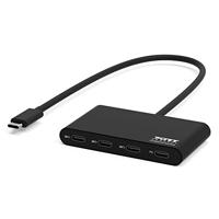 PORT Designs 900147 USB-C (USB 3.2 Gen 2) multiport hub 5 poorten Zwart - thumbnail