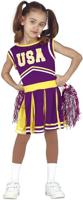 Cheerleader Kostuum Meisje Paars - thumbnail