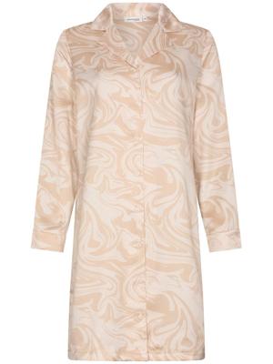 Luxe satijnen doorknoopnachthemd Luxe satijnen doorknoopnachthemd