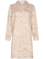 Luxe satijnen doorknoopnachthemd - thumbnail