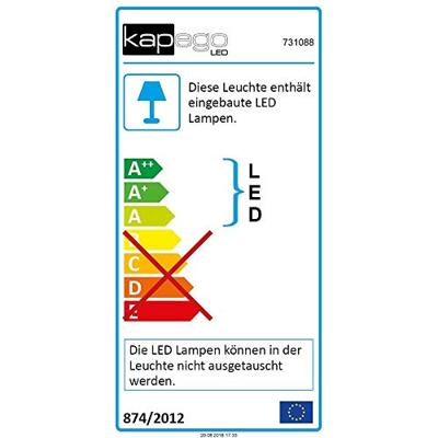 Deko Light Ancha II Ancha II Wandopbouwarmatuur LED vast ingebouwd Energielabel: G (A - G) 11.50 W LED Grafietgrijs (RAL 7024)