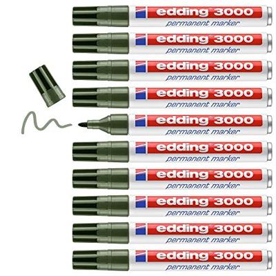 Viltstift edding 3000 rond 1.5-3mm olijfgroen | 10 stuks