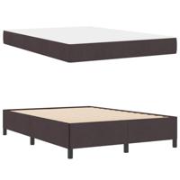 Boxspring bed Bruin 140 x 200 cm Stof en Engineered Hout - thumbnail