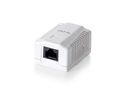 Equip 235111 surface mounted box 1-port cat.5e unshielded, white