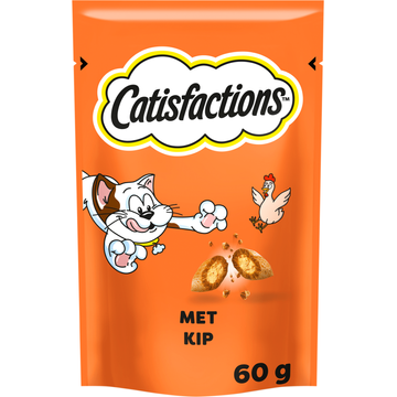 Catisfactions met kip kattensnack 6 x 60 g