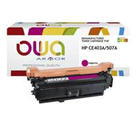 Tonercartridge OWA alternatief tbv HP CE403A rood - thumbnail