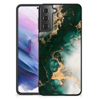 Marmeren Print Telefoonhoesje voor Samsung Galaxy S21 Plus Marmer Groen - thumbnail