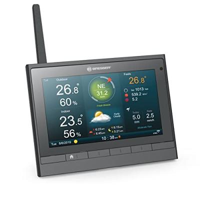 BRESSER MeteoChamp HD WLAN-weerstation 7-in-1 met verschillende weergavemodi