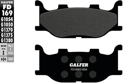 GALFER remblokken "fd169" brake pad fd169 g1054 organic