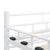 vidaXL Bedframe metaal wit 120x200 cm - thumbnail