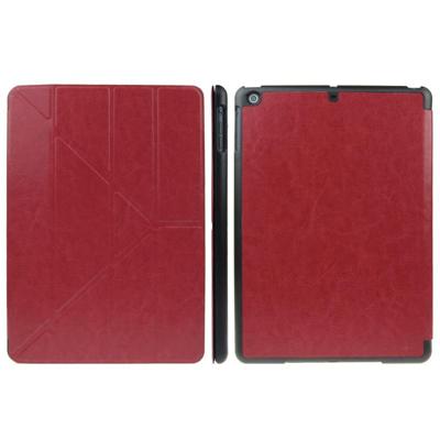 ENKAY ENK-3343 Multi-vouw Crazy Horse structuur lederen hoesje met slaap / wekker functie voor iPad mini 1 / 2 / 3 (rood) ENKAY ENK-3343 Multi-vouw Crazy Horse structuur lederen hoesje met slaap / wekker functie voor iPad mini 1 / 2 / 3 (rood)