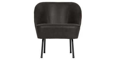 WOOOD Vogue fauteuil kunstleer zwart WOOOD Vogue fauteuil kunstleer zwart
