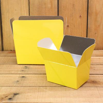 Bonbon doosjes - Chocolade doosje - Geel 122 basic laag - 12 stuks