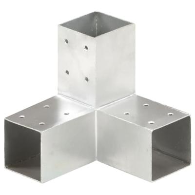 VidaXL Paalverbinding y-vorm 71x71 mm gegalvaniseerd metaal VidaXL Paalverbinding y-vorm 71x71 mm gegalvaniseerd metaal