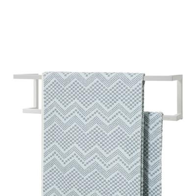 Handdoekrek Sealskin Carre 48x12x7cm Dubbel Mat Wit Handdoekrek Sealskin Carre 48x12x7cm Dubbel Mat Wit