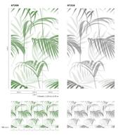 Noordwand Smart Art Easy Fotobehang vervaagde palmbladeren 47209 - thumbnail