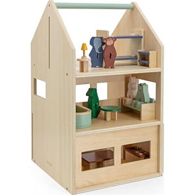 Trixie houten poppenhuis met accessoires