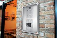 Nobo Premium Plus binnenvitrine, draaideur met slot, magnetisch, 4 x A4 - thumbnail