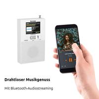 TechniSat DIGITRADIO FLEX 2 Stopcontactradio DAB+, VHF (FM) Bluetooth Incl. luidspreker, Wekfunctie Wit - thumbnail