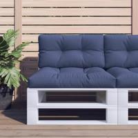 VidaXL Palletkussen 120x40x12 cm stof marineblauw - thumbnail