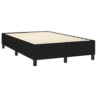 Boxspring met matras stof zwart 120x200 cm - thumbnail