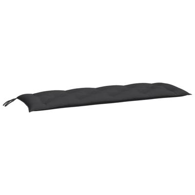 VidaXL Tuinbankkussen 150x(50+50)x7 cm oxford stof zwart