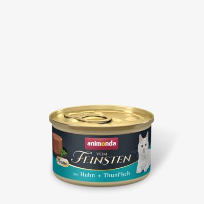 ANIMONDA Vom Feinsten Mousse Kip en Tonijn - natvoer voor katten - 85 g - thumbnail