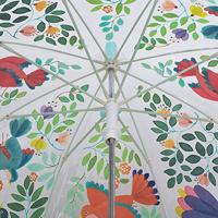 Bloemen en Vogels Paraplu - DJECO blauw - thumbnail