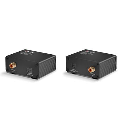 LINDY Audio-extender Toslink, Digital-Audio (coaxial) Via netwerkkabel RJ45 150 m