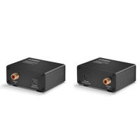 LINDY Audio-extender Toslink, Digital-Audio (coaxial) Via netwerkkabel RJ45 150 m - thumbnail