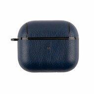 AirPods 3 hoesje - Leder - Leather series - Blauw - thumbnail