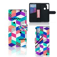 Motorola G8 Power | Book Case | Blokken Kleurrijk - thumbnail