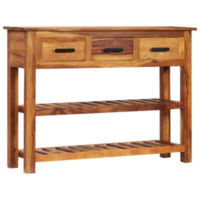 Dressoir met 3 lades 110x30x80 cm massief hout