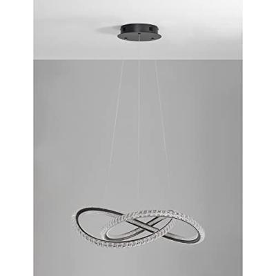 Lyora Design hanglampGinevra zwart Ø 58cm - 9748160 - thumbnail