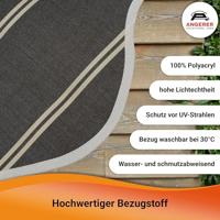 Angerer Klemluifel (donkerbruine, beige strepen, 200 cm breit) - thumbnail